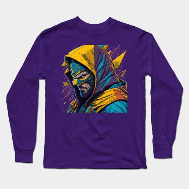 IMAGINARY HERO ART PORTRAIT Long Sleeve T-Shirt by ALTAIR